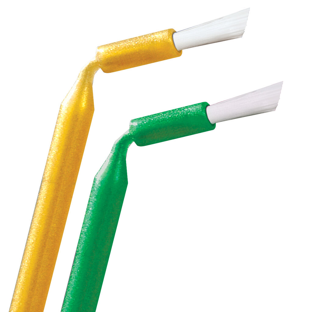 ultrabrush-applicator-green-yellow-bent Young Innovations